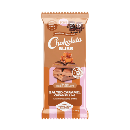 Chokolata Bliss 2.5 Star Milk Salted Caramel Cream | 180g - Chokolata-Chokolata-chocolate- australian chocolate, australian chocolate brand, australian made chocolate, chocolates shop, australia chocolates, chocolates
