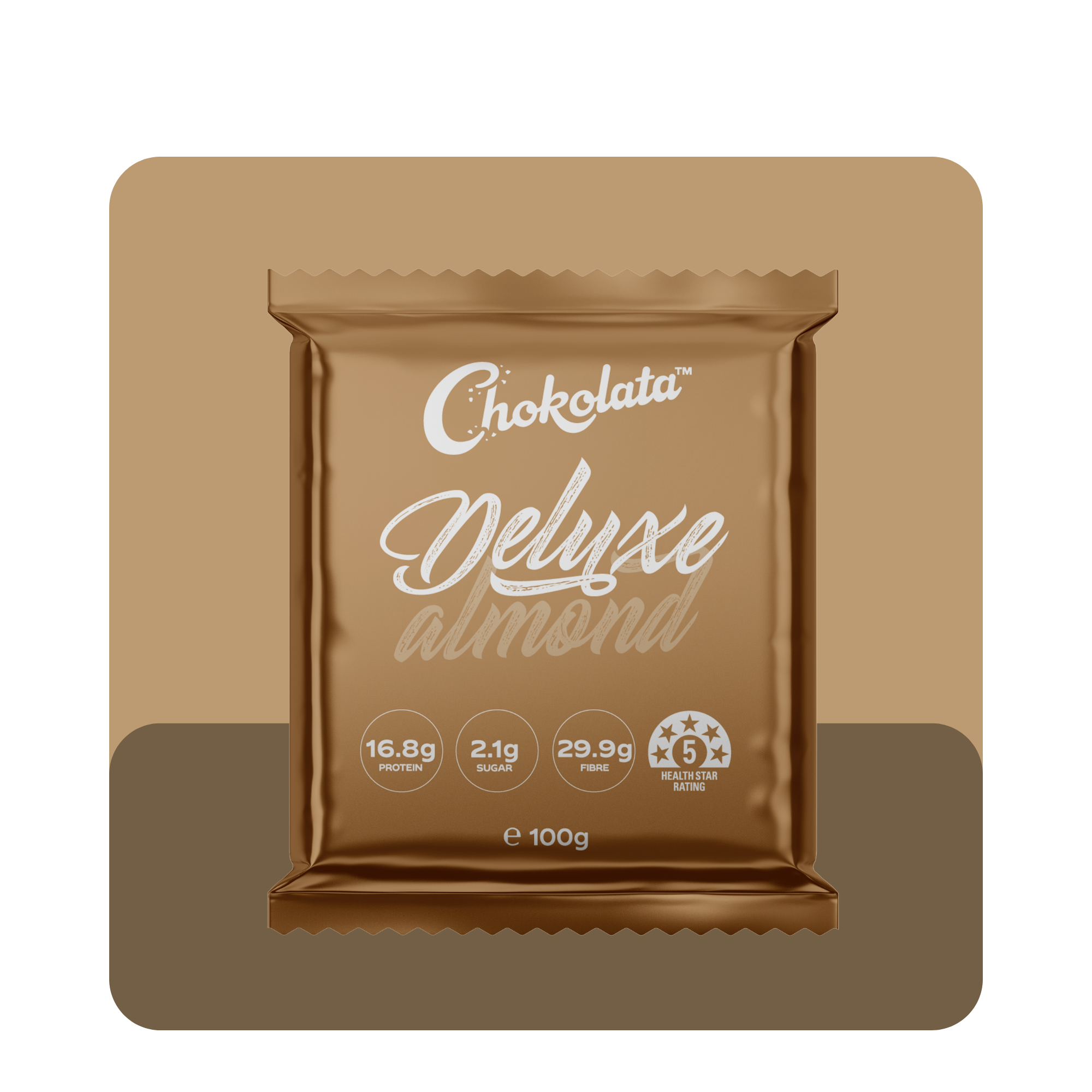 Deluxe Crunchy Milk Almond Bar 100g