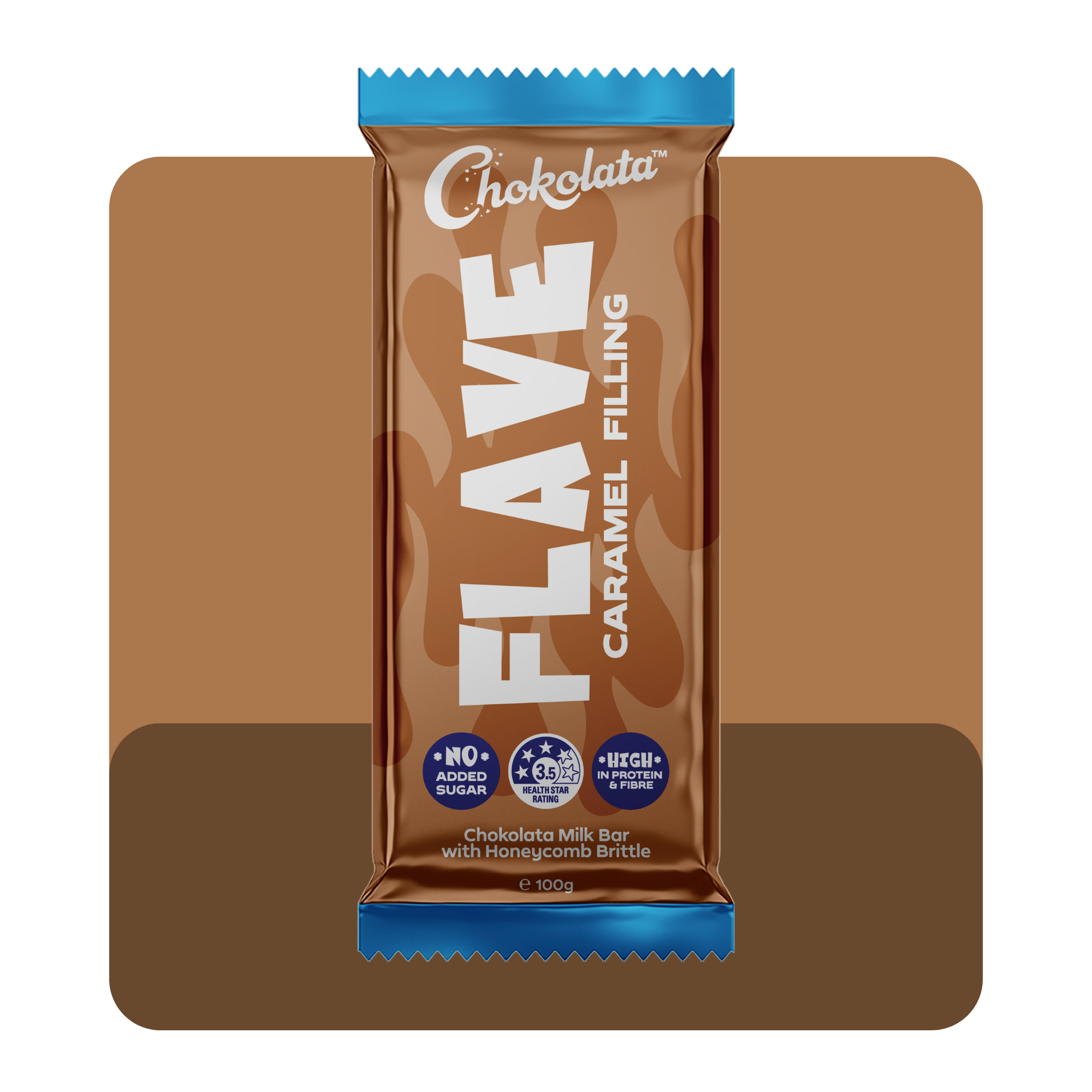 Flave Caramel Filling Milk Bar 100g