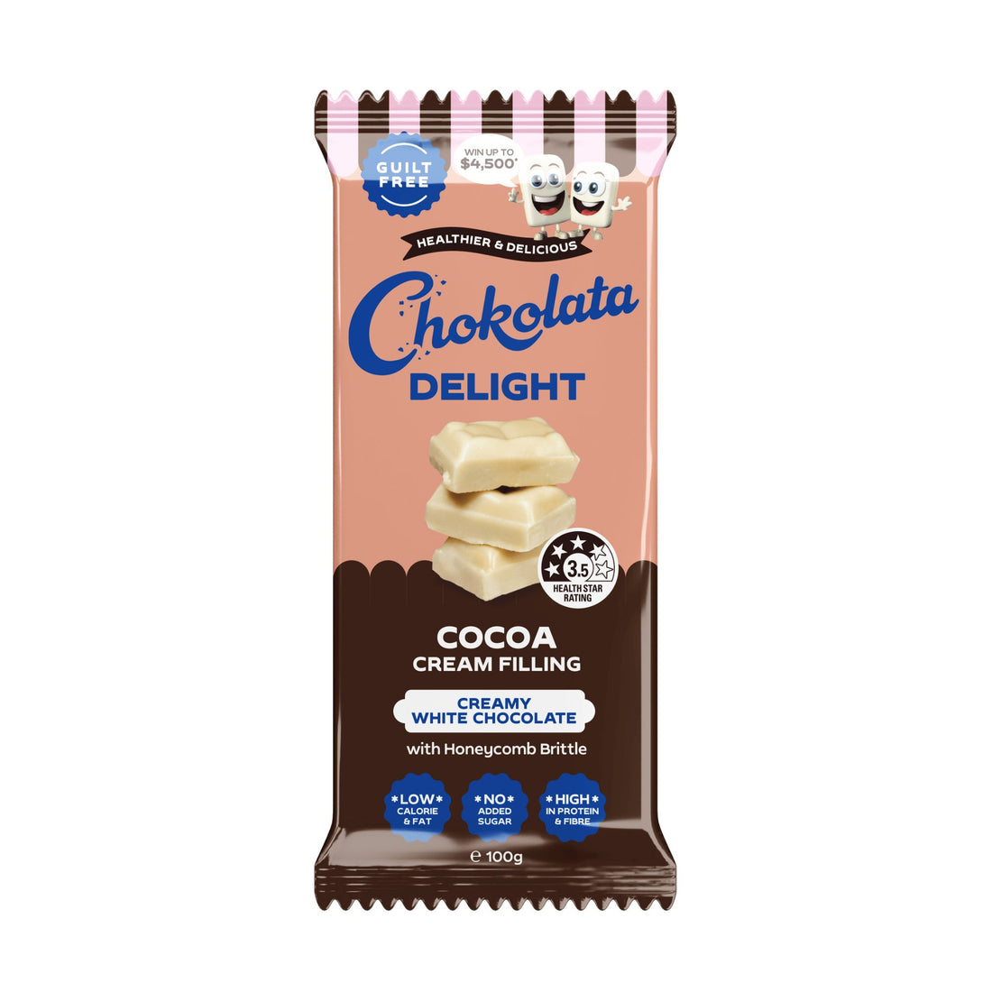 Chokolata Delight 3.5 White Cocoa Cream | 100g - Chokolata-Chokolata-chocolate-australian chocolate, australian chocolate brand, australian made chocolate, chocolates shop, australia chocolates, chocolates,